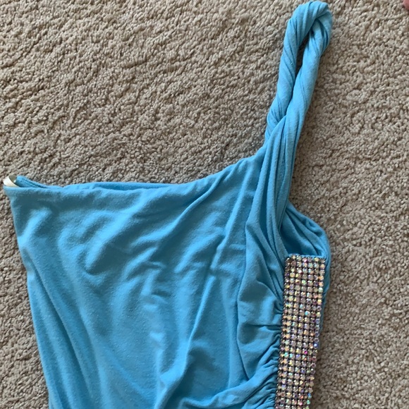 Sexy Sky mini dress with rhinestones - Picture 3 of 5